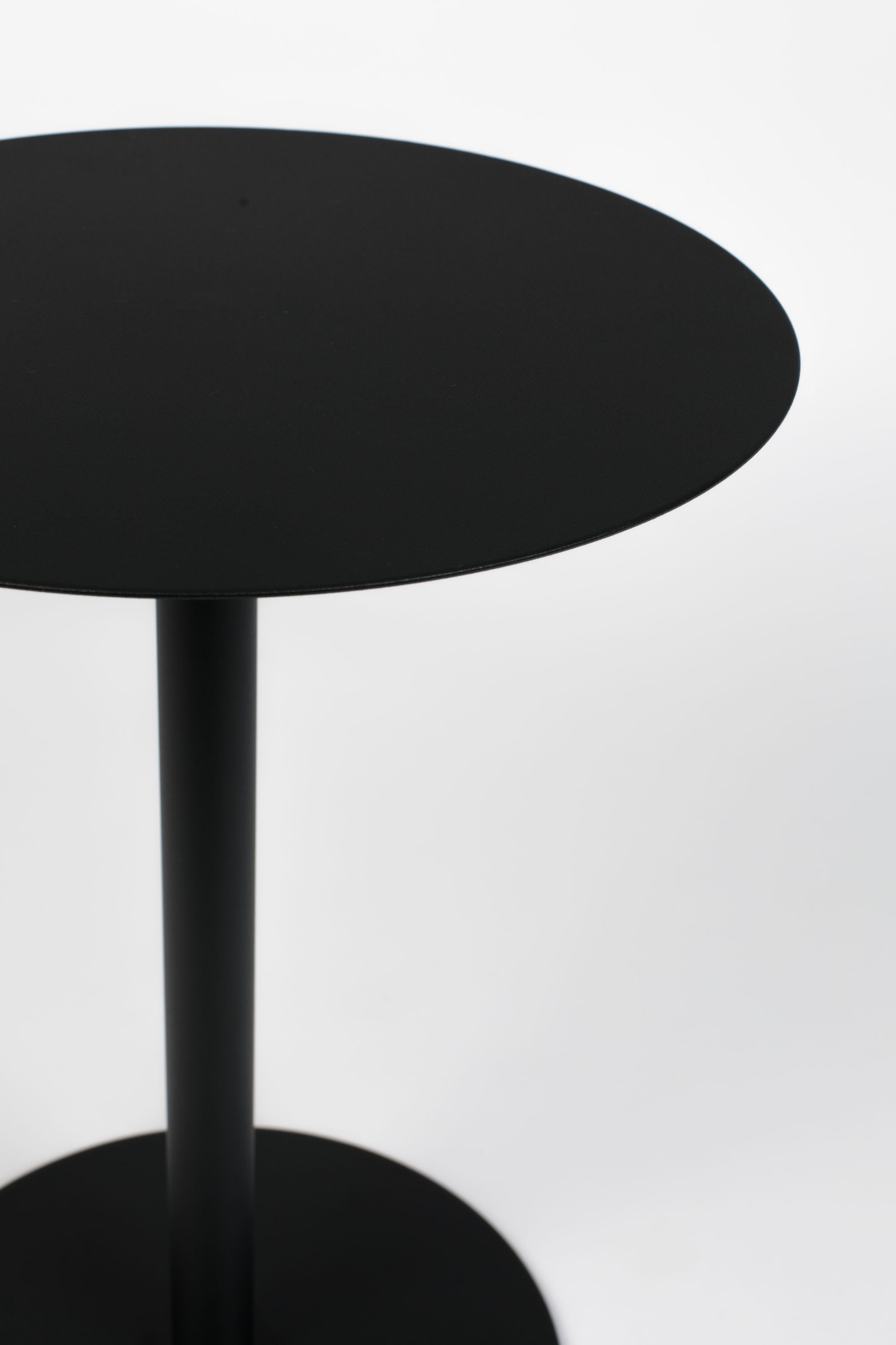 Zuiver Snow Black Round Side Table Small